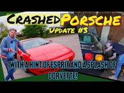 Fixing our crashed Porsche 987 Cayman S with BONUS Lotus Esprit GT3 AND Corvette C4 ZR1 content!