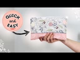 HOW TO sew a SUPER EASY zipper pouch? Step-by-step tutorial