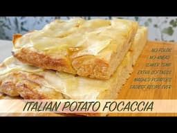 SAME DAY ITALIAN POTATO FOCACCIA | NO-KNEAD, NO FOLDS | the easiest made easier