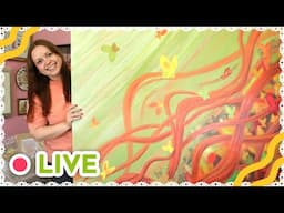 Working on the Big Painting – 🔴LIVE