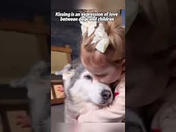When Innocence Meets Loyalty: A Baby's Kiss 👶💋🐶❤️✨👼🐾💞