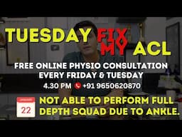Free Online Physio Consultation Every Friday & Tuesday t 4:30 PM. +91 9650620870