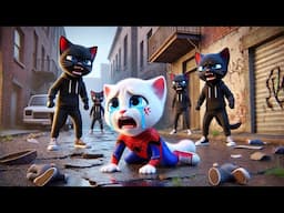 Kitten blocked While buying Birthday Cake for Sister 😿🎂 #ai #story #cat #aicat