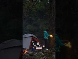 Jungle Camping and Cooking Chicken Kali mirch #camping #campingfood #raincamping  #yoitubeshorts