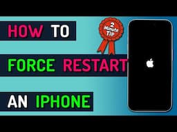 How to Hard Reset or Force Restart an iPhone... TRY THIS!