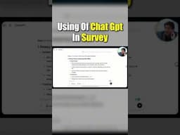 Using Of Chat Gpt In Survey