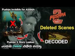 Pushpa2 The Rule Deleted Scenes InterLinked With Part 3 | Pushpa 3 The Rampage Story Telugu