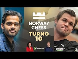CARLSEN, GUKESH, NAKAMURA o CARUANA vincerà il Norway Chess 2025? | Turno 10