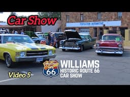 Classic CAR SHOW Side Streets & Parking Lot Route 66 Williams Arizona 2025 SATURDAY Video 4 Hot Rods