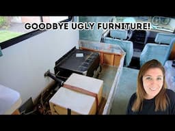 Goodbye, Ugly Furniture! Vintage Motorhome Renovation