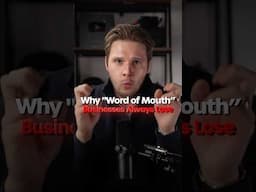 Why “Word of Mouth” businesses always loose