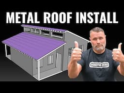 Pole Barn Build on a Budget | Installing a Metal Roof the Right Way