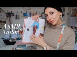 ASMR Français Tailor Role Play 🧵 Couturière [ Measuring You / Magazine flip through /Styling ]