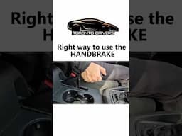 STOP using HANDBRAKE wrong. Learn the RIGHT WAY✅ #drivingskills