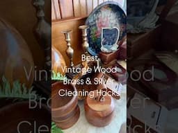 Restore Vintage Wood, Brass & Silver #vintage #antiqueshopping