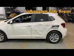 How to repair a scratch on the rear side of a Volkswagen Polo'