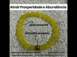 pulseira de pedra semipreciosa para atrair dinheiro, prosperidade abundância. Com Reiki do dinheiro