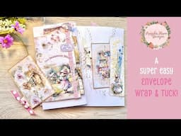A Super Easy Envelope Wrap with a Tuck!