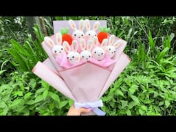 Ramos de conejas a crochet 🐰🐰| Arte en crochet LM.| Conejas tejido a crochet.