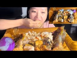 Pangas Fish Fatty 😋 With Rice | Mukbang |