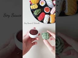 Crochet Soy Sauce and Wasabi Sushi | Amigurumi Tutorial | SpringDay DIY #crochet