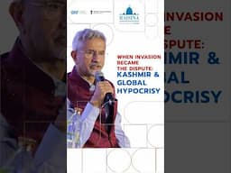 'What was an invasion was turned into a dispute.’ — EAM S. Jaishankar on Kashmir at Raisina