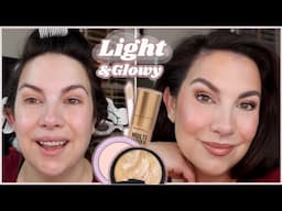 LIGHT & Glowy Complexion Routine (with powder foundation!)