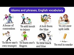 Idioms and phrases | daily use english vocabulary | what is idioms and phrases