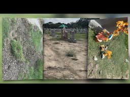 ‘Very disappointed’: Family cleans loved one’s gravesite amid ongoing damage at West Side cemetery