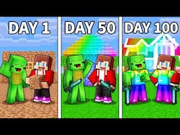 Mikey and JJ From Noob To God Village in Minecraft (Maizen)