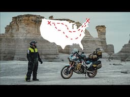 Solo Female Motorcycle Trip Across the USA on an Africa Twin | FULL TRIP
