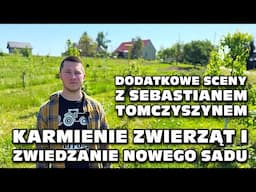 Karmienie zwierząt i zwiedzanie nowego sadu: Dodatkowe sceny z Sebastianem Tomczyszynem, Witanowice