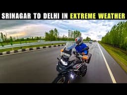 Srinagar To Delhi Non Stop Ride Me Halat Kharab Ho Gyi In Heavy Rain | Ep-07 Spring Kashmir Ride