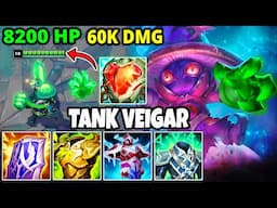 Veigar but I have 8200 HP - FULL TANK VEIGAR BUILD with 60K DMG (1100 HEARTSTEEL STACKS)