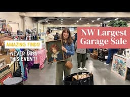Thrifting the Largest Garage Sale Event | HUGE HAUL | Vintage Reseller