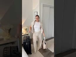 GRWM Airport Travel Outfit ✈️ 🤍 #outfitideas #summerfashion