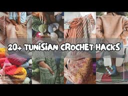 You've Been Doing It The Hard Way 🙈🧶 20+ Tunisian Crochet Hacks + Fixes