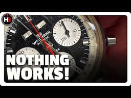 My Best Watch Restoration Yet! Wakmann Triple Date Chronograph Valjoux 730 - Lapping Machine