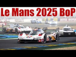 WEC 2025 - 24h Le Mans - BoP EXPLAINED