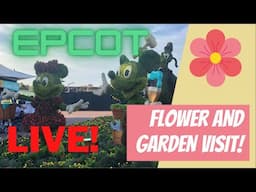 🔴LIVE: Epcot Flower & Garden Festival | Disney World Livestream | 4/24/2025