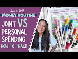 Money Routine | Tracking Spending As A Couple