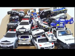 Emergency vehicle police car "mini car" joint slope training! And the dancing police cars dance☆