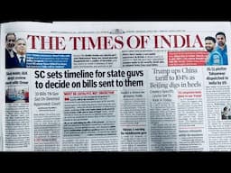 English Newspaper Headlines | English Newspaper Translation | Learn English From Newspaper