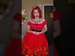 She-Devil Pinup OOTD from Vixen by Micheline Pitt! Obsessed w/ this Dante's Inferno Dress!  #vintage