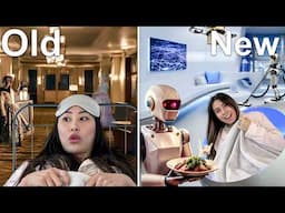Overnight in the Oldest Hotel vs Hotel of the Future!