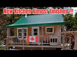 Its Almost Done !!! Backsplash Is Installed !!! We love it !!! At The off Grid Cabin