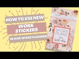 Plan with Me- How to Use Work Stickers on Extra Pages in Work Planner
