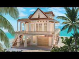 Building a Beach House in Bloxburg w/ Anix & Faulty