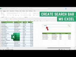 How to Create a Search Bar in Excel