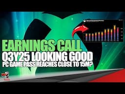 MS Earnings Call Q3Y25 Are In | XBOX Doing Very Well PC Game Pass at 15m Alone?